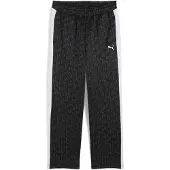 Puma T7 All-Over Print Relaxed Track Pants Men, Men, Black, XL