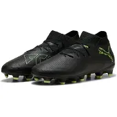 Puma FUTURE 8 PRO FG/AG Football Boots Youth, Shoes, Black/Fizzy Light/Green Terrain, 35.5