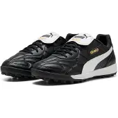 Puma KING TOP TT Football Boots Unisex, Shoes, Black/White/Gold, 45