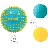 Ludi Sanseballer - 3 stk. - Blå - - OneSize - Baller