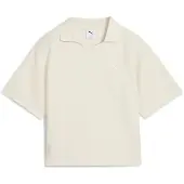 Puma Class Relaxed Polo Tee Women, Clothing, Alpine Snow, S