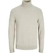 Jack & Jones Emil Knit Roll Neck Detail Melange Genser