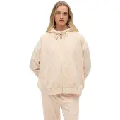 Superdry for woman. W2012544A Country Club Sweatshirt Velour Ziphood pink (XS), Casual, Polyester
