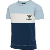 Hummel T-skjorte - hmlAzur Block - Celestial Blue - - 74 - T-skjorte