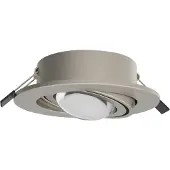 MEGATRON LED innfelt spotlight Planex Powerlens, 4,8 W, nikkel