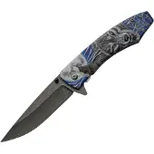 Rite Edge Dark Moon Linerlock A/O Blue