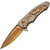 Rite Edge Wolf Framelock A/O Gold