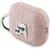 Karl Lagerfeld Monogram Karl & Choupette Head-etui for AirPods Pro 2 - rosa