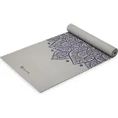 Gaiam Sustained Grey Sundial Flower Yoga Mat 5 mm