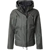 Superdry for man. M5012100A Grey hooded windbreaker jacket (XL), Casual, Recycled Polister, Sustainable