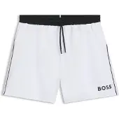 BOSS for man. 50514429 White Starfish swimsuit (XL), Beachwear, Polyester