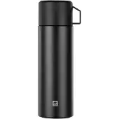 Zwilling THERMO termokanne 1 liter 39500-514-0 med kopp, rustfritt stål, svart