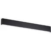 Ideal Lux LED-vegglampe Delta, svart, bredde 83 cm, 3 000 K