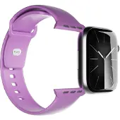 Puro ICON, Klokkereim, Apple, Apple Watch 38-40-41mm, Silikon, Metall, S/M/L