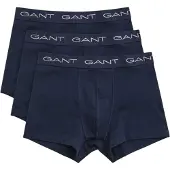Gant Boxershorts Trunk 3-Pakke Marineblå Mørkeblå Blå Størrelse