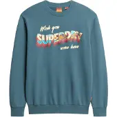 Superdry Travel Postcard Graphic Collegegenser