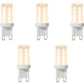 LUEDD Sett med 5 G9 dimbare LED-pærer 3W 280 lm 2700K
