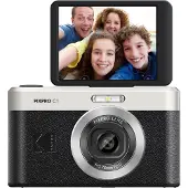 Kodak Digitalkamera Pixpro C1 13 MP 1080p 4x zoom-sett med 16 GB-kort + kortleser (svart)