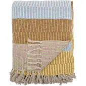Creative Collection Bloomingville Isnel pledd, multifarget, resirkulert bomull