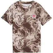 Puma FC St. Pauli Pre-match Jersey Youth, Clothing, Espresso Brown/White, 9-10Y