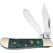 Frost Cutlery Dog Leg Trapper Green Bone