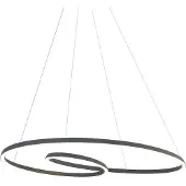 QAZQA Skandinavisk pendellampe svart 110 cm inkl. LED 3-trinns dimbar - Circuit