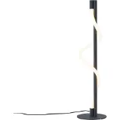 QAZQA Moderne bordlampe svart inkl. LED 3-trinns dimbar - Twirl