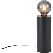 QAZQA Moderne bordlampe svart 24 cm - Cylinder