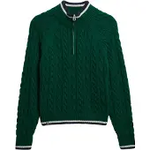 Superdry Slim Cable Genser Med Halv Glidelås