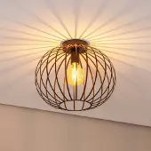 Argon Taklampe Cruce, mørkebrun, stål, Ø 40 cm