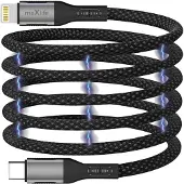 MaXlife MXUC-11 magnetisk USB-C / Lightning-kabel - 1m, 27W - Svart