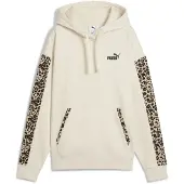 Puma Essentials Animal Print Comfort Hoodie Women, Clothing, Alpine Snow, M