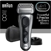 Braun Series 8 8617s barbermaskin Wet&Dry SensoAdapt, svart/sølv