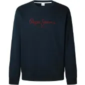 Pepe Jeans for man. PM5800011 Sweatshirt Macbeth Plain navy (S), Casual, Cotton