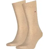 Tommy Hilfiger Klassisk 2-pakning sokker i beige Beige Størrelse