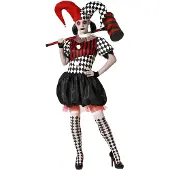 Atosa Skummel Harlekin Damekostyme