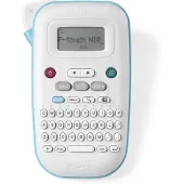 Brother P-Touch PT-N10 - Etikettmaker - S/H - direktetermisk - 12 mm bredde - 180 dpi - inntil 9 mm/sek - kutter - utskriftsforhåndsvisning, 2-linjers utskrift, vertikal utskrift - hvit, blå