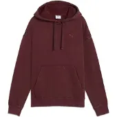 Puma Essentials Elevated Relaxed Wash Hoodie Women, Clothing, Ruby Shimmer, XL