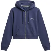 Superdry Essential Logo Cropped Genser Med Hel Glidelås