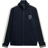 Superdry for man. M2014282A Athletic Club Track navy sweatshirt (S), Casual, Sport, Cotton