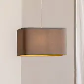 Maco Design Kwadro hengelampe, grå, 40 x 40 cm, velurstoff