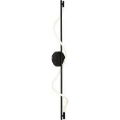 QAZQA Moderne vegglampe svart inkl. LED 3-trinns dimbar - Twirl