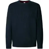 Pepe Jeans for man. PM7000016 Phineas navy jumper (L), Casual, Viscose