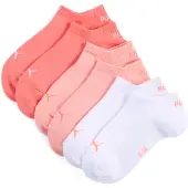 Puma Sneaker Socks Youth (3-pack), Clothing, Pink Combo, 23-26