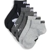 Puma Quarter Socks Youth (3-pack), Clothing, Black, 31-34