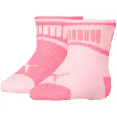 Puma Sokker - 2-pack - Ordlyd - Rosa - - 23/26 - Sokker