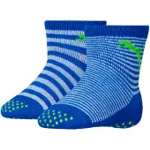 Puma Baby Classic Socks 2 pack, Clothing, Blue Green Combo, 19-22