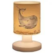 Elobra Oppladbar LED-bordlampe Paul Pottwal, hvit/blå, USB