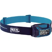 Petzl Actik Core, Hodebåndslommelykt, Blå, Knapper, Batterinivå, IPX4, LED
