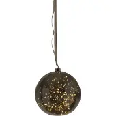 Star Trading Star TradingGlasskule Glow, 20 cmSølvDekorativ julebelysningFra Homeroom